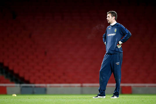 Träning på The Emirates Stadium i London