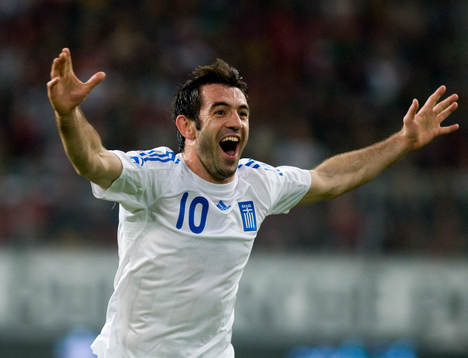 Karagounis, Grekland, jubel
