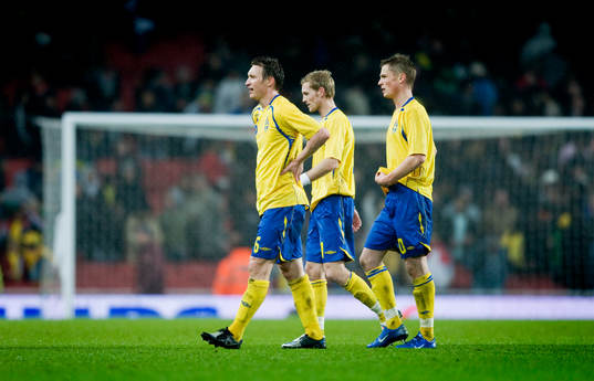 Kim Källström, Christian Wilhelmsson och Markus