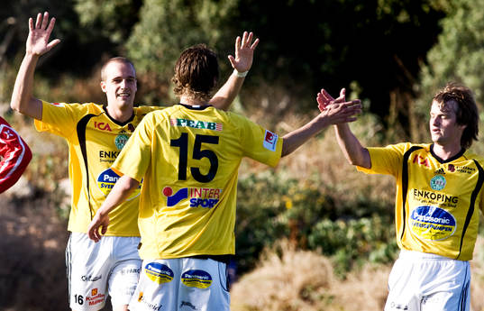 Emil Oremo, Linus Bylin, Viktar Sokal, Enköping, Jubel