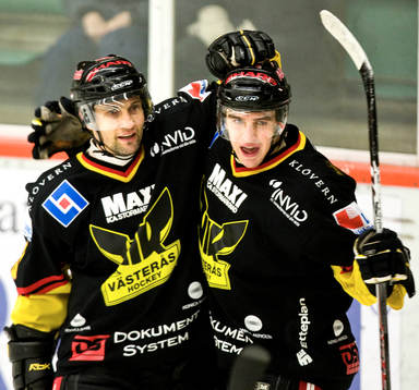 jubel Stefan Hellkvist och Mikael Backlund