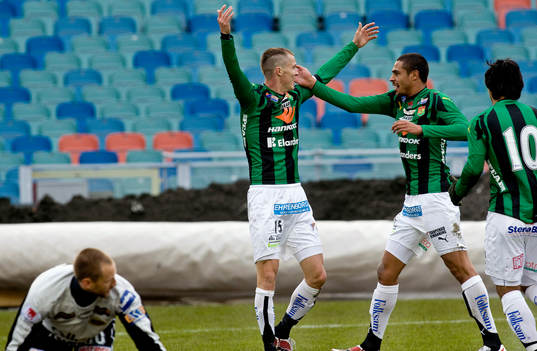 Fredrik Lungren kvitterar till 1-1 för Gais