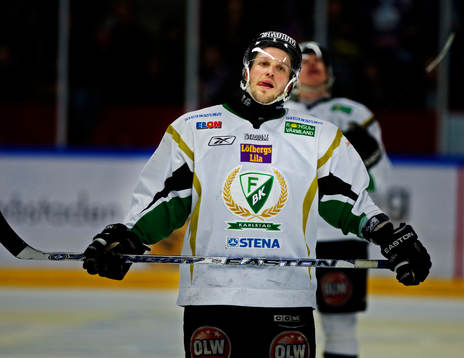 Eero Somervuori, Färjestad, depp när han åker av isen