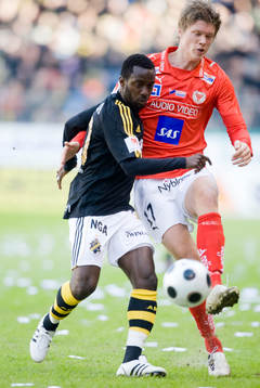 Dulee Johnson, AIK, och Viktor Elm, Kalmar