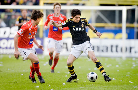 Marcus Lindberg, Kalmar,och Bojan Djordjic, AIK