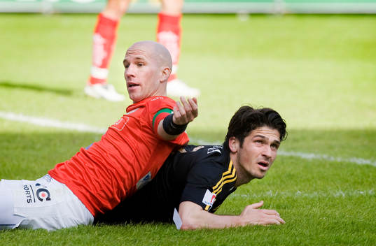 Henrik Rydström, Kalmar,och Bojan Djordjic, AIK