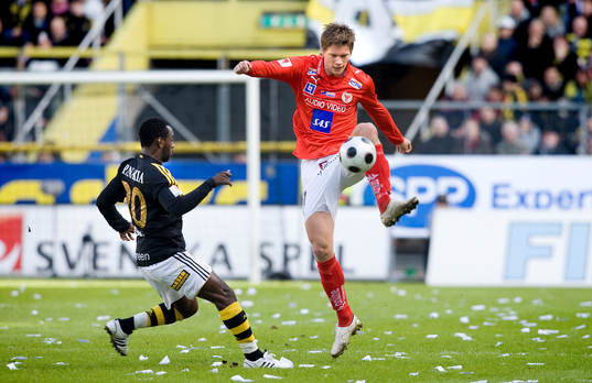 Dulee Johnson, AIK, och Viktor Elm, Kalmar