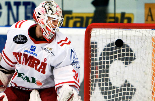 Johan Backlund, målvakt, Timrå släpper in 1-0