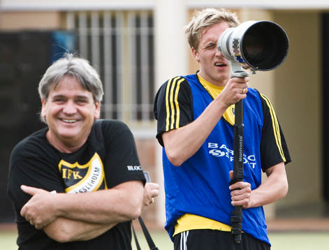 Bobby Alm Nilsson bakom kameran