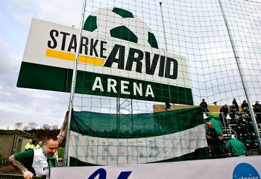 Starke Arvid Arena, Ljungskile, två Hammarbysupportrar