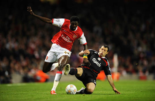 Emmanuel Adebayor och Javier Mascherano