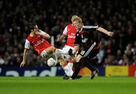 Mathieu Flamini och Dirk Kuyt