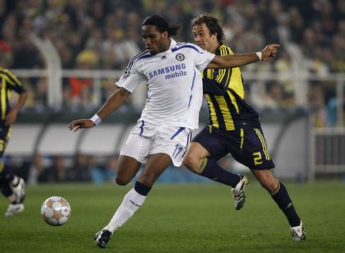 Diego Lugano och Didier Drogba