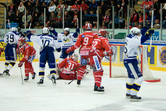 Jubel 1-1 David Petrasek, HV71