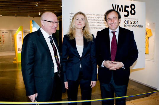 Fotboll, Riksidrottsmuseet; Invigning av utställningen "VM