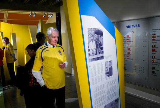 Fotboll, Riksidrottsmuseet; Invigning av utställningen "VM