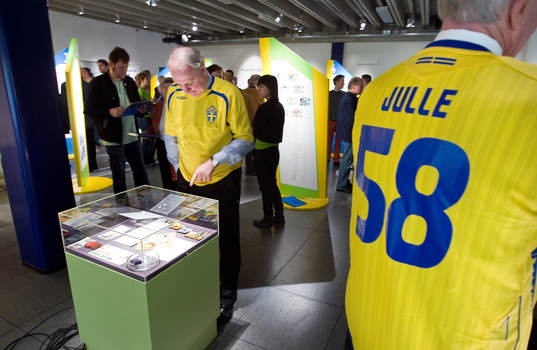 Fotboll, Riksidrottsmuseet; Invigning av utställningen "VM