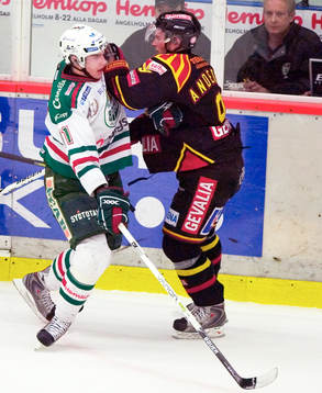 Mattias Sjögren, Rögle möter Niclas Andersén, Brynäs