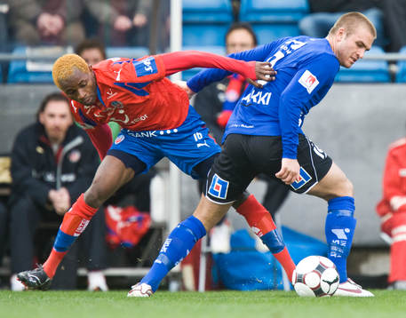René Makondele, Helsingborg och Jesper Westerberg, Halmstad