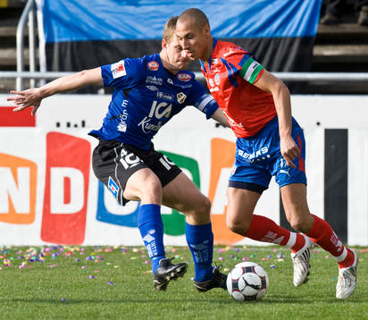 Tommy Jönsson, Halmstad och Henrik Larsson, Helsingborg