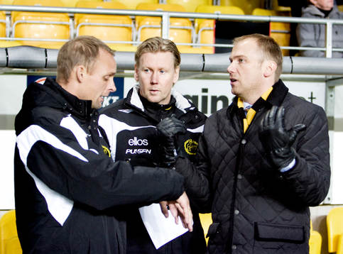 Peter Wettergren, assisterande tränare, Magnus Haglund,