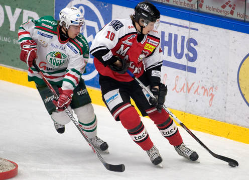 Robin Alvarez, Malmö och Mads Bödker, Rögle