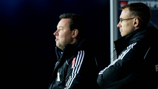 Stefan Rehn och Jonas Olsson, nöjda tränare