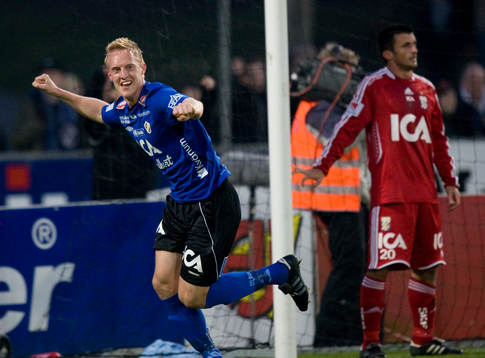 1-0 Peter Larsson, jubel