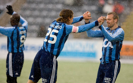 Sebastian Rajalakso, Djurgården, 1-1 jubel