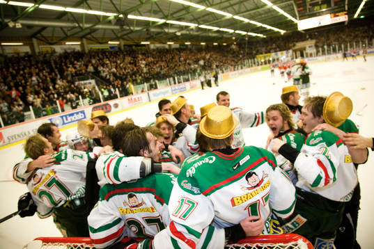 Rögle klara för elitserien, jubel, glädje