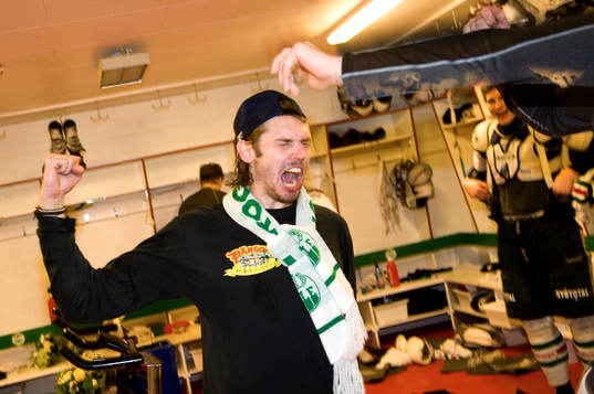 Cristopher Nihlstorp, målvakt, jubel
