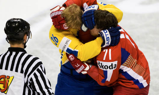 slagsmål, Anton Strålman och Ilya Kovalchuk