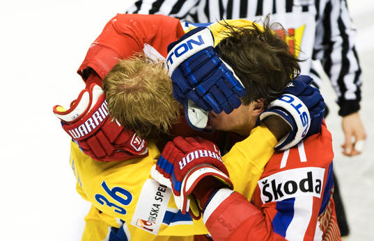 slagsmål, Anton Strålman och Ilya Kovalchuk