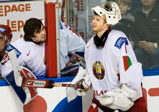 Stepan Goryachevskikh och  Vitali Koval, målvakt