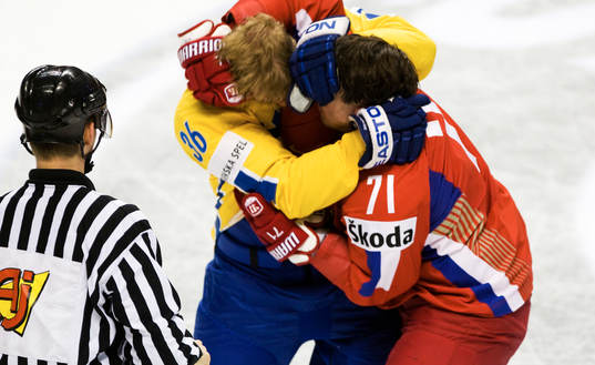 Anton Strålman och Ilya Kovalchuk, slagsmål. Bråk
