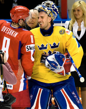 Henrik Lundqvist, målvakt och Alexander Ovechkin