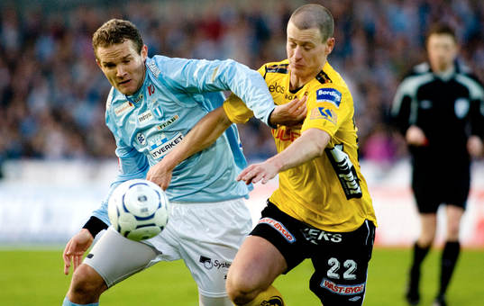 Jonatan Johansson, MFF och Andreas Augustsson, Elfsborg