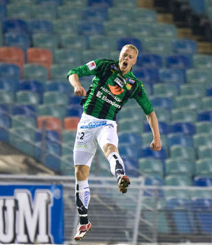 2-0, Björn Andersson jubel