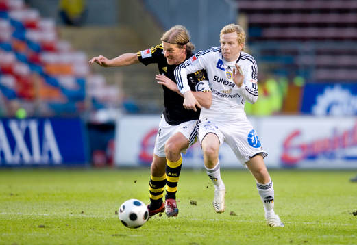 Daniel Tjernström, AIK, och Tobias Eriksson, Sundsvall