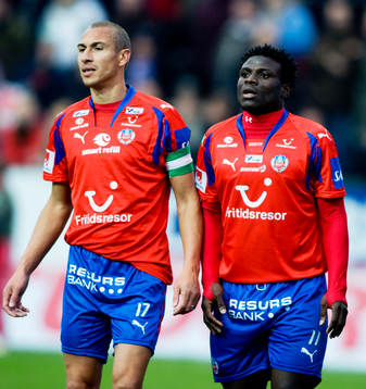 Henrik Larsson, Razak Omotoyssi, Helsingborg