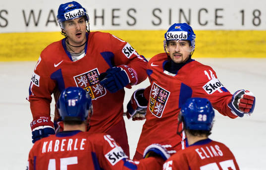 Tomas Plekanec, Ales Kotalik, Tomas Kaberle och Patrik