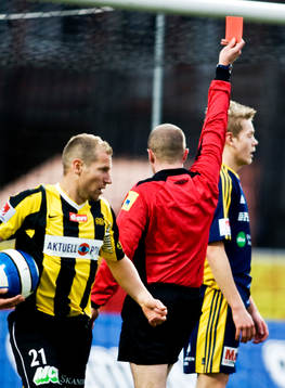 David Svanberg, Ängelholm, utvisas, Jonas Henriksson i