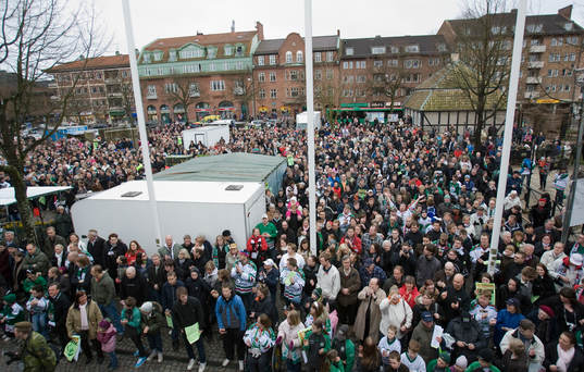 Ishockey, Rögle är klara för elitserien, firas av