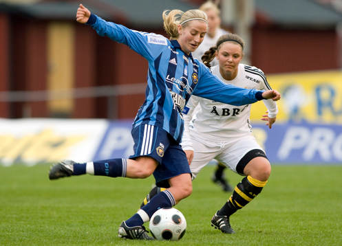 Marijke Callebaut, Djurgården och Emelie Karlsson Wedin,