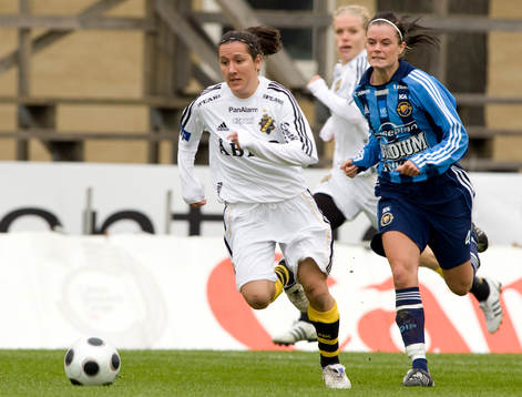 Lisa de Vanna, Elin Ekblom Bak, AIK och Madelene Göras,