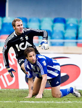 Kim Christensen, målvakt, Mattias Bjärsmyr, Göteborg