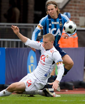 Peter Larsson, Halmstad, och Sebastian Rajalakso,