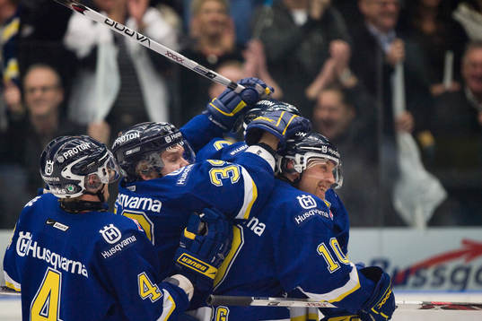David Petrasek och Johan Davidsson, jubel