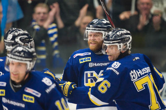 David Petrasek och Johan Davidsson, jubel