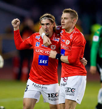 Cesar Santin och Patrik Ingelsten, Kalmar, jubel